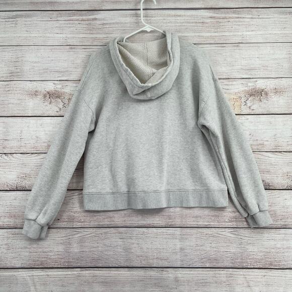 Madewell MWL AiryTerry Hoodie Sweatshirt Women's Size Medium Gray - Picture 2 of 7